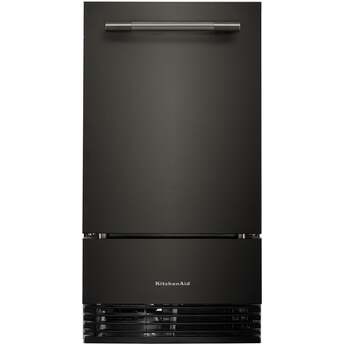 KitchenAid 18 Inch Automatic Ice Maker With Drop-Down Door And Pump: Black Ore — thumbnail 6